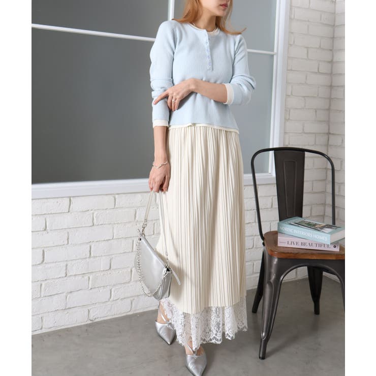 レースリバーシブルロングスカート | SpRay | 詳細画像31 