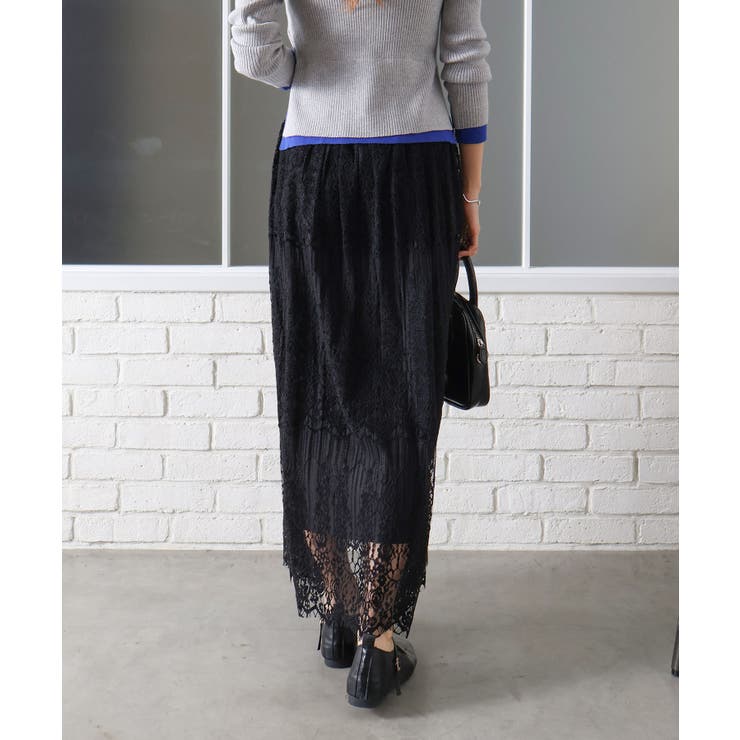 レースリバーシブルロングスカート | SpRay | 詳細画像5 