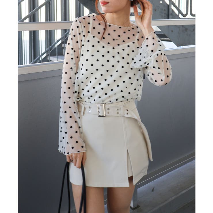 ベルト付きスリットミニスカート | SpRay | 詳細画像15 