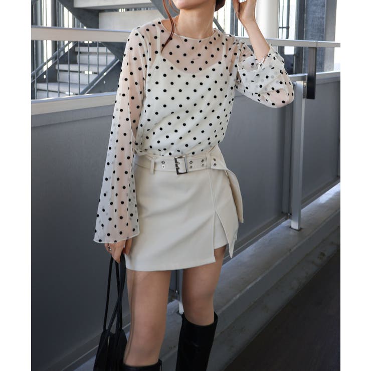 ベルト付きスリットミニスカート | SpRay | 詳細画像16 