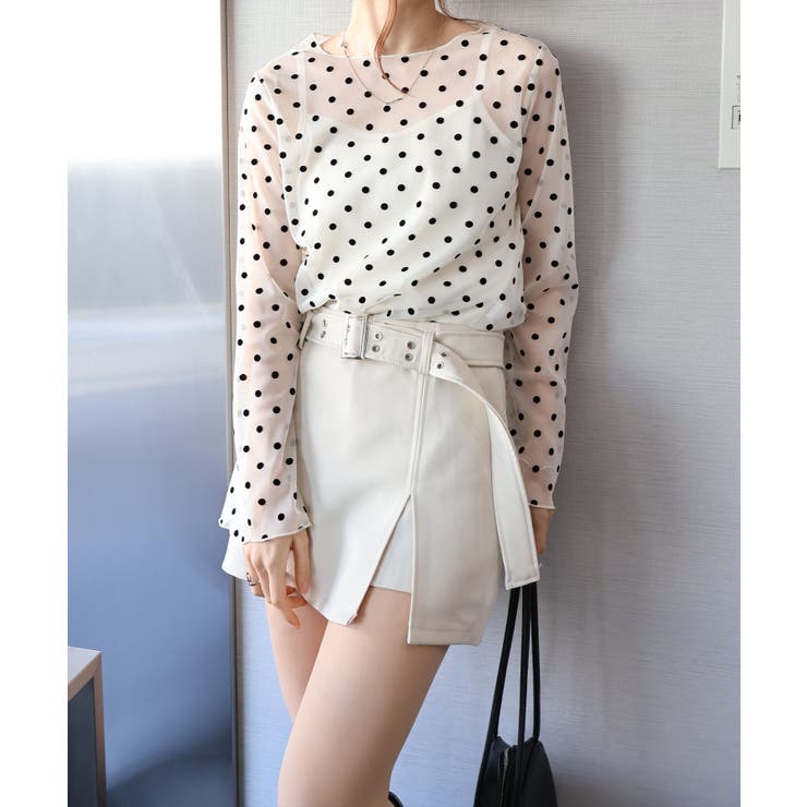 ベルト付きスリットミニスカート | SpRay | 詳細画像17 