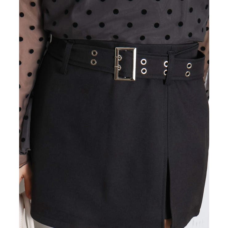 ベルト付きスリットミニスカート | SpRay | 詳細画像8 