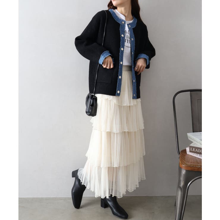 チュールティアードロングスカート | SpRay | 詳細画像11 