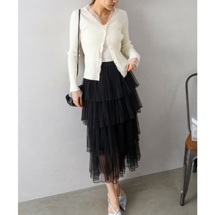 チュールティアードロングスカート | SpRay | 詳細画像28 