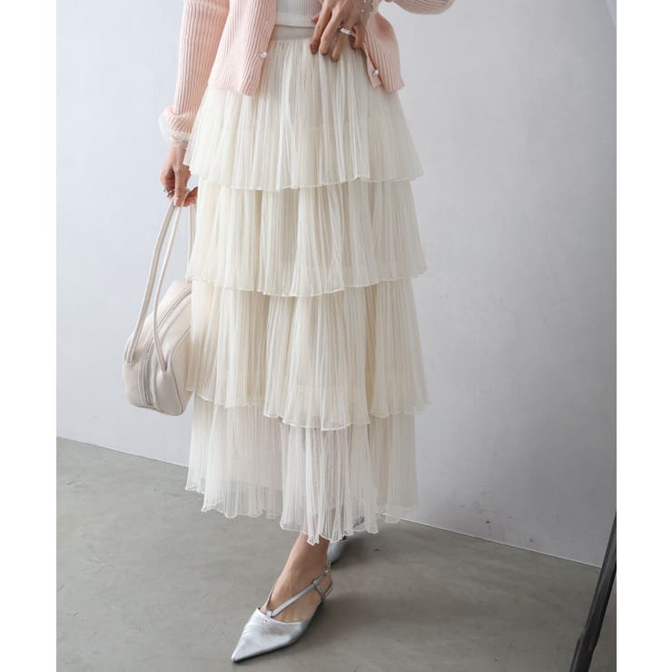 チュールティアードロングスカート | SpRay | 詳細画像31 