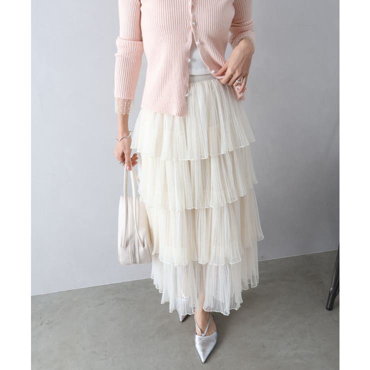 チュールティアードロングスカート | SpRay | 詳細画像33 