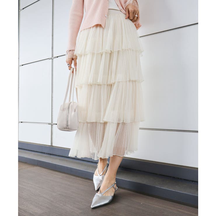 チュールティアードロングスカート | SpRay | 詳細画像34 