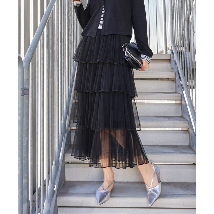 チュールティアードロングスカート | SpRay | 詳細画像36 