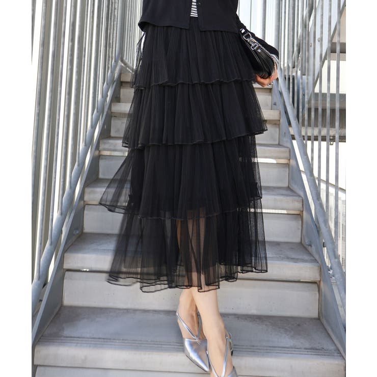 チュールティアードロングスカート | SpRay | 詳細画像37 