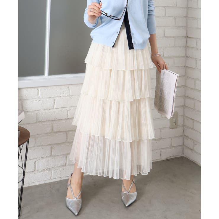 チュールティアードロングスカート | SpRay | 詳細画像40 