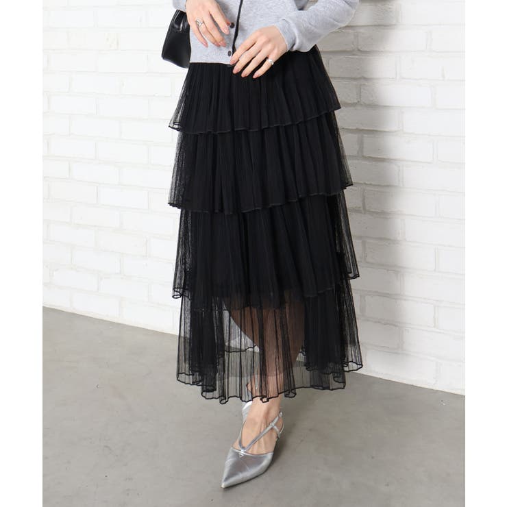 チュールティアードロングスカート | SpRay | 詳細画像42 
