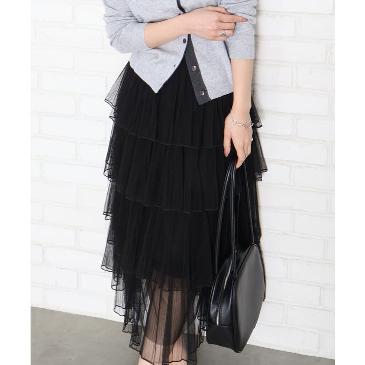 チュールティアードロングスカート | SpRay | 詳細画像44 