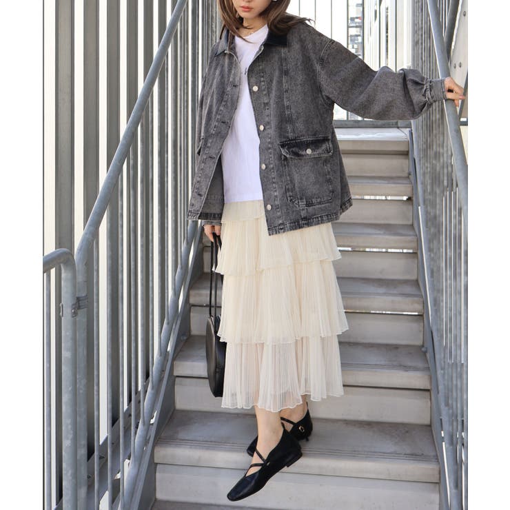 チュールティアードロングスカート | SpRay | 詳細画像46 