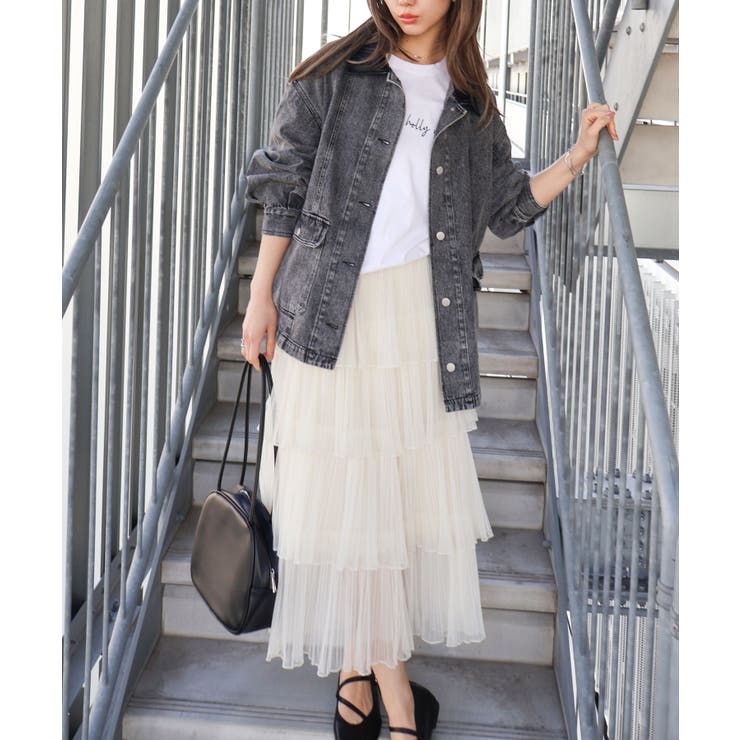 チュールティアードロングスカート | SpRay | 詳細画像47 