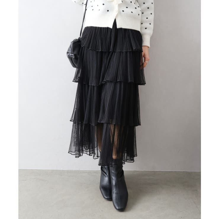 チュールティアードロングスカート | SpRay | 詳細画像5 