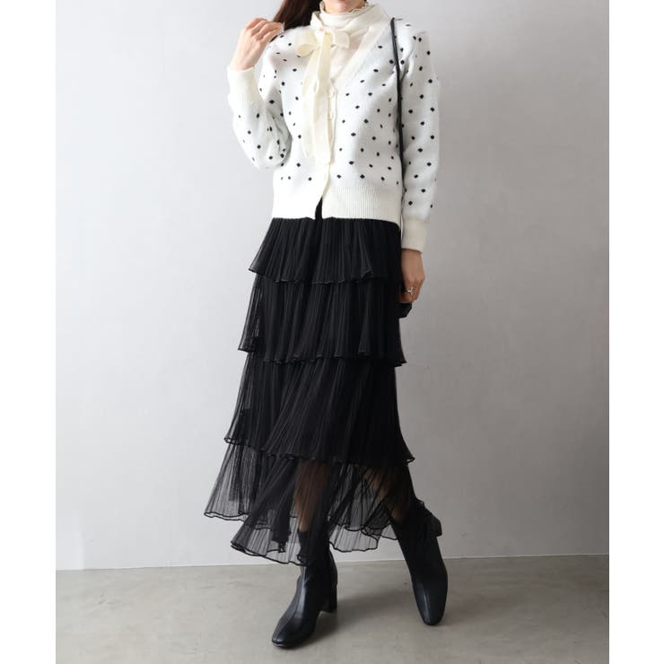 チュールティアードロングスカート | SpRay | 詳細画像6 