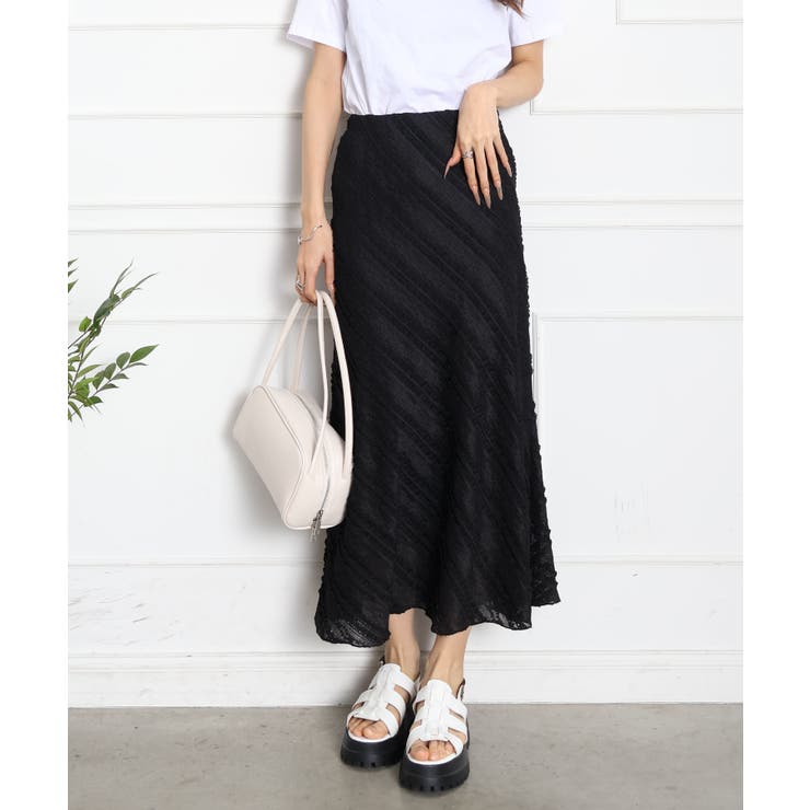 カットレースフレアロングスカート | SpRay | 詳細画像2 