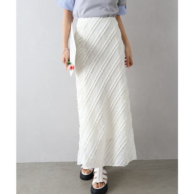 カットレースフレアロングスカート | SpRay | 詳細画像8 