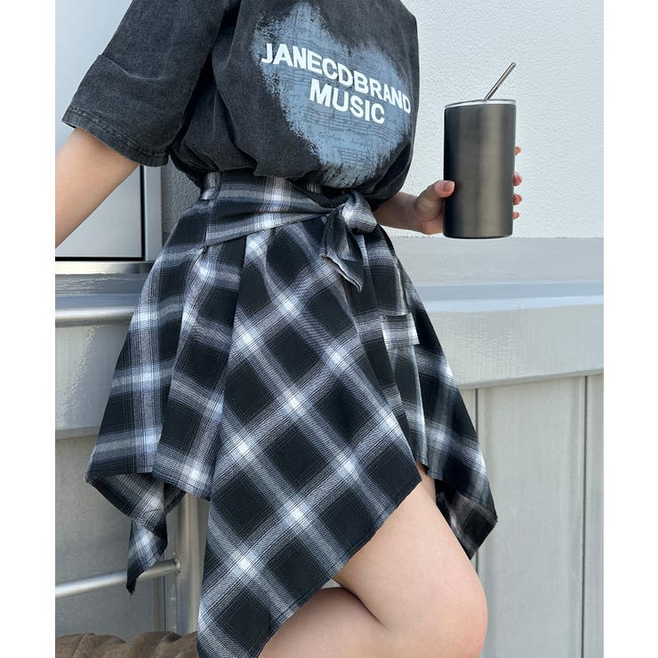 チェックアシメミニスカート | SpRay | 詳細画像11 