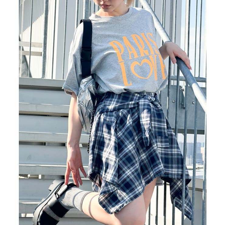 チェックアシメミニスカート | SpRay | 詳細画像26 