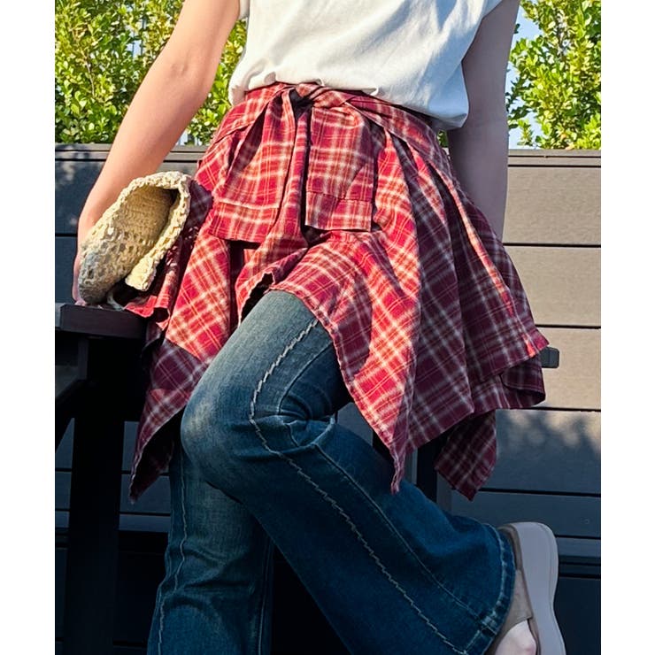 チェックアシメミニスカート | SpRay | 詳細画像33 