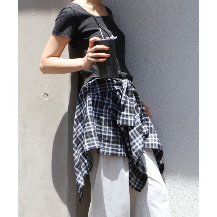 チェックアシメミニスカート | SpRay | 詳細画像49 