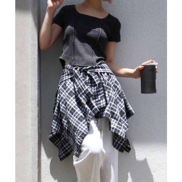 チェックアシメミニスカート | SpRay | 詳細画像54 