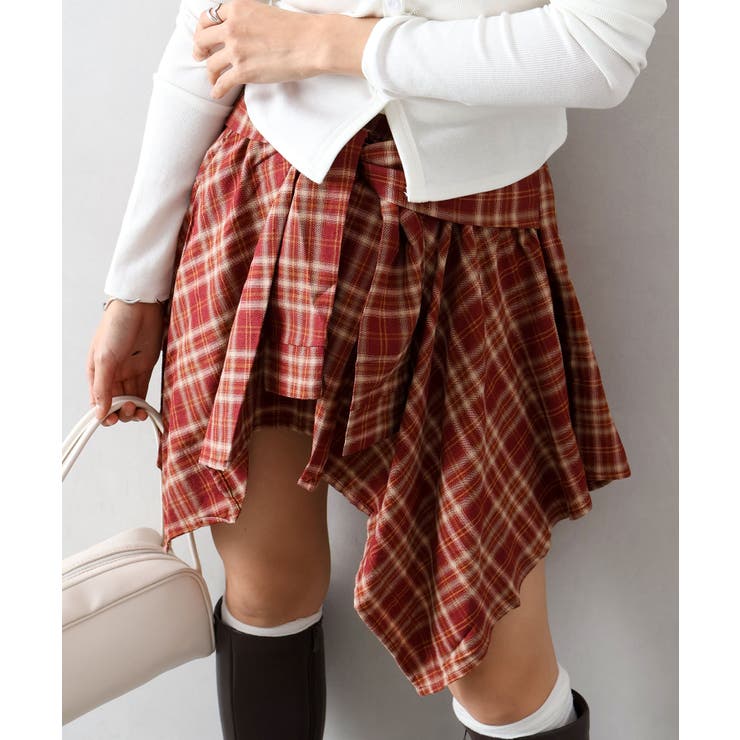 チェックアシメミニスカート | SpRay | 詳細画像67 