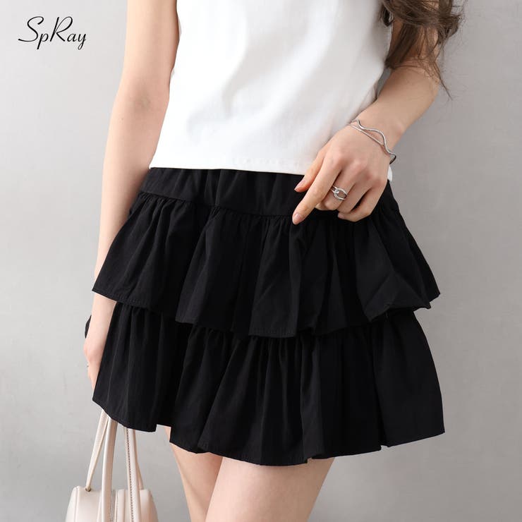 フリルティアードミニスカート | SpRay | 詳細画像1 