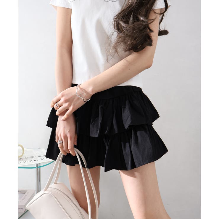 フリルティアードミニスカート | SpRay | 詳細画像4 