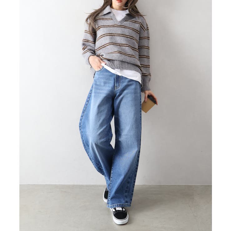 カーブデニムパンツ | SpRay | 詳細画像2 