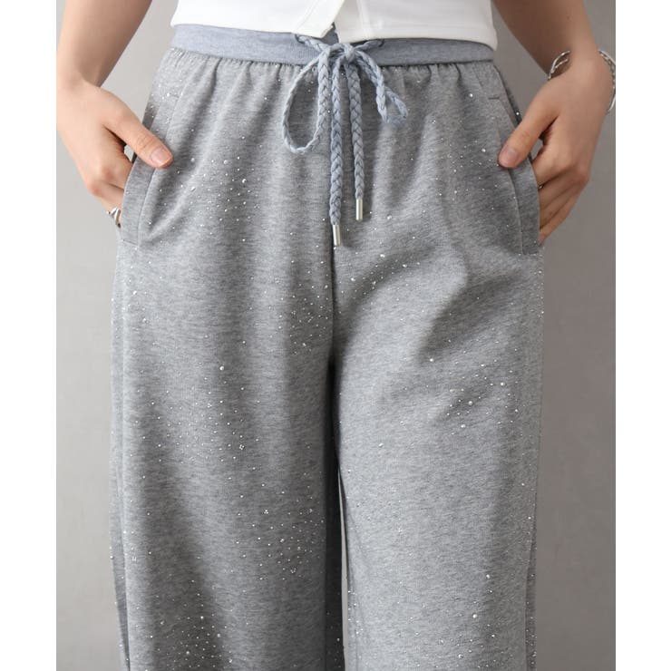 スタッズ付スウェットパンツ[品番：SPRW0010998]｜SpRay（スプレイ