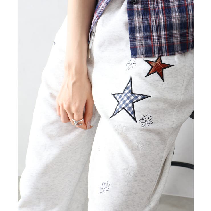 星柄パッチスウェットパンツ | SpRay | 詳細画像28 
