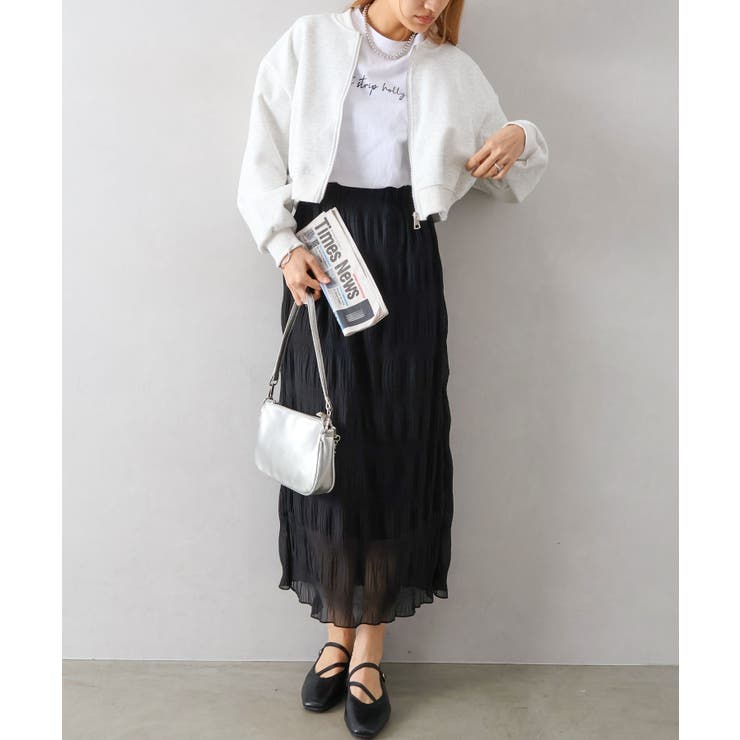 スウェットクロップドブルゾン | SpRay | 詳細画像8 