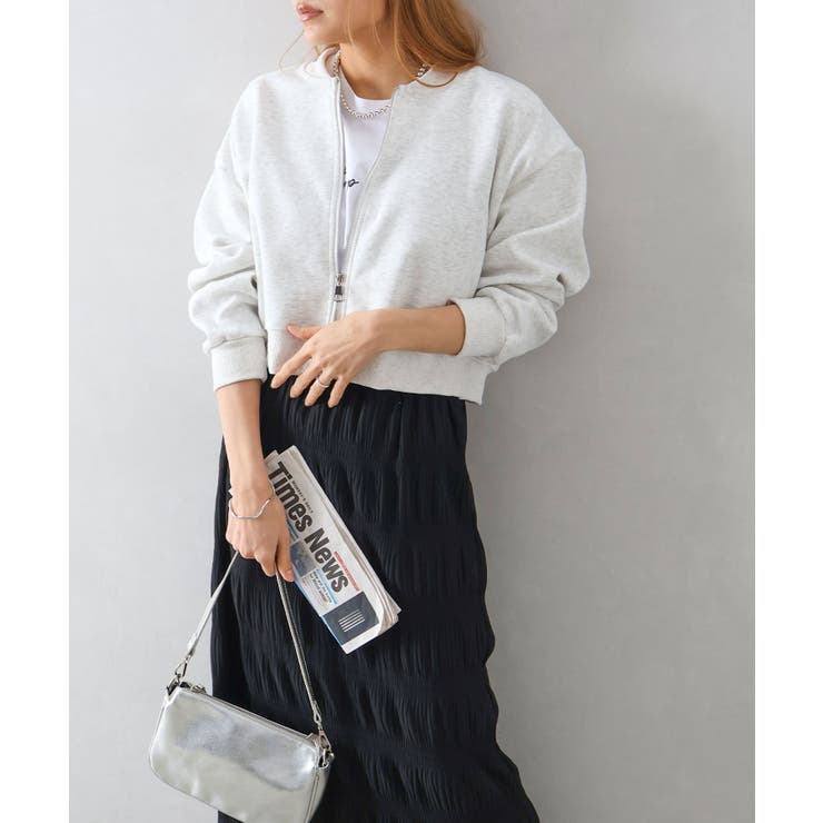 スウェットクロップドブルゾン | SpRay | 詳細画像11 