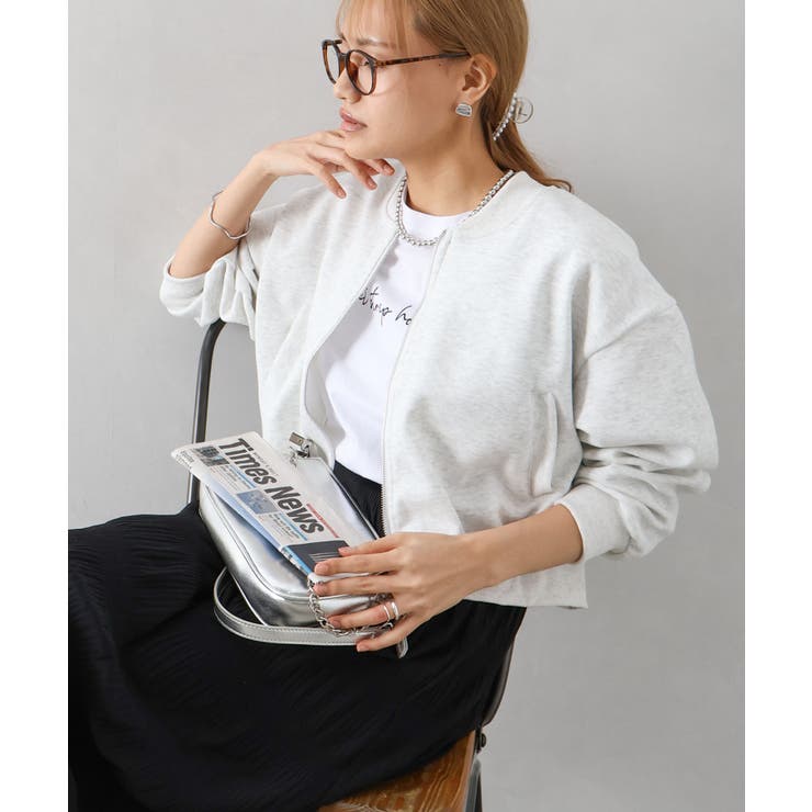 スウェットクロップドブルゾン | SpRay | 詳細画像17 