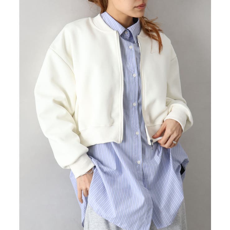 スウェットクロップドブルゾン | SpRay | 詳細画像20 