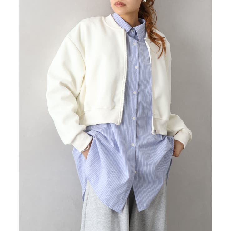 スウェットクロップドブルゾン | SpRay | 詳細画像22 