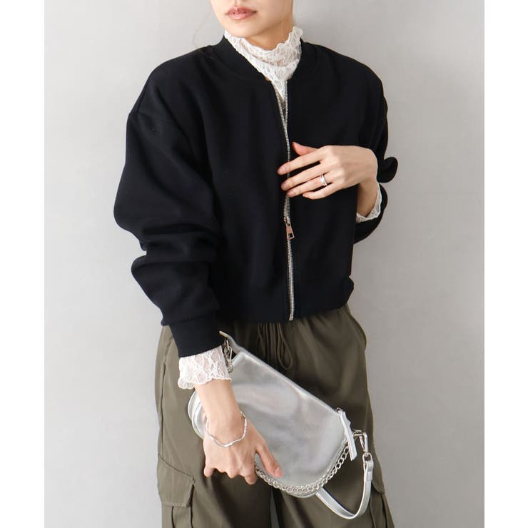 スウェットクロップドブルゾン | SpRay | 詳細画像29 