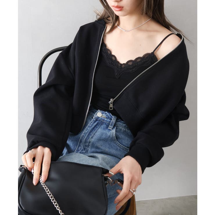 スウェットクロップドブルゾン | SpRay | 詳細画像31 