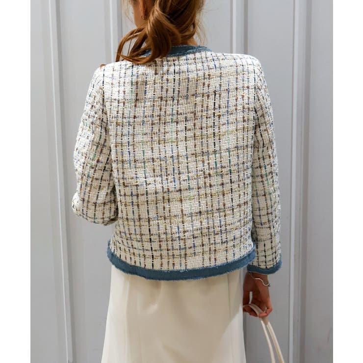 デニムトリミツィードジャケット | SpRay | 詳細画像9 