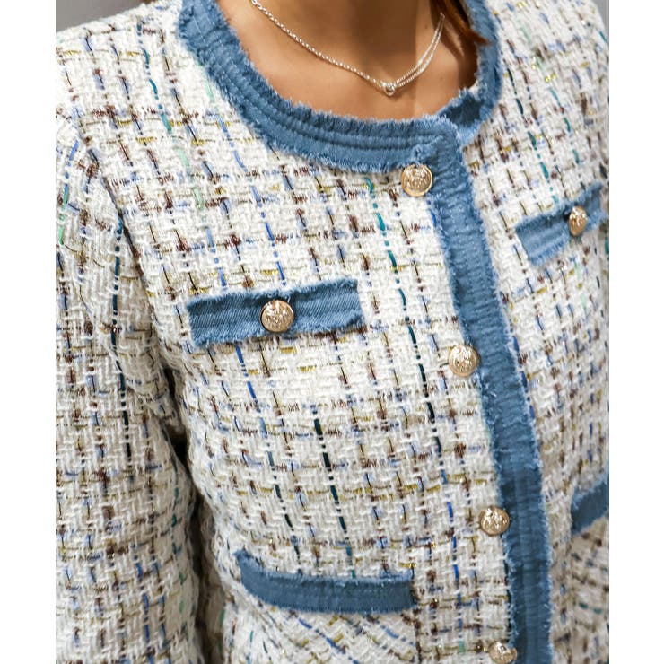 デニムトリミツィードジャケット | SpRay | 詳細画像10 