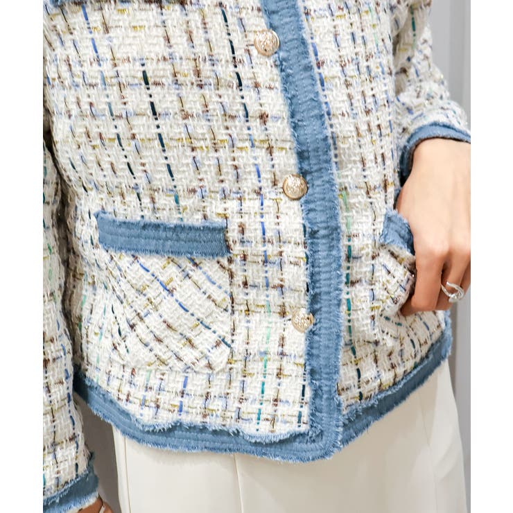 デニムトリミツィードジャケット | SpRay | 詳細画像11 