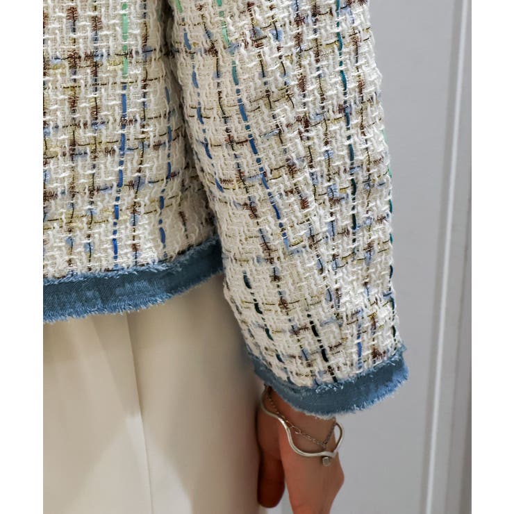 デニムトリミツィードジャケット | SpRay | 詳細画像13 