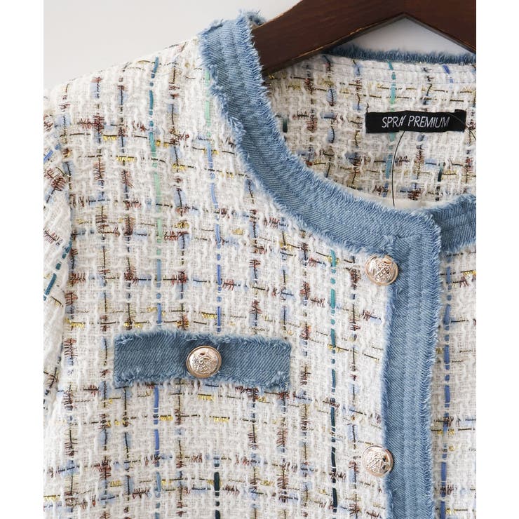 デニムトリミツィードジャケット | SpRay | 詳細画像16 