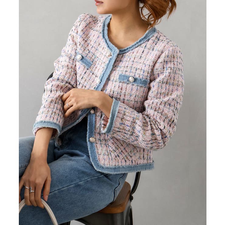 デニムトリミツィードジャケット | SpRay | 詳細画像27 