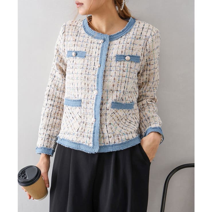 デニムトリミツィードジャケット | SpRay | 詳細画像28 