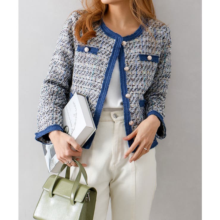 デニムトリミツィードジャケット | SpRay | 詳細画像30 