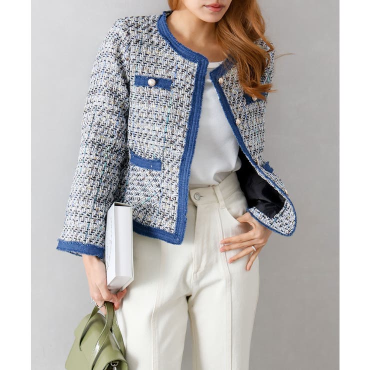 デニムトリミツィードジャケット | SpRay | 詳細画像32 