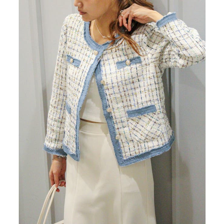 デニムトリミツィードジャケット | SpRay | 詳細画像5 